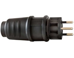 Gummi-Stecker Typ 12 230 V/10A, IP44